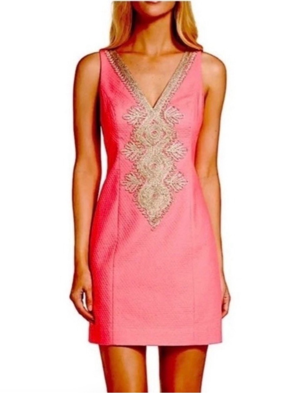 Lilly Pulitzer- Junie Shift Dress in Coral- Size 4 Like New!
